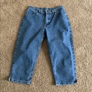 Vintage high waisted jean capris
